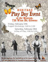 Heritage Play Day Puppet Making Workshop & Play Day Extravaganza
