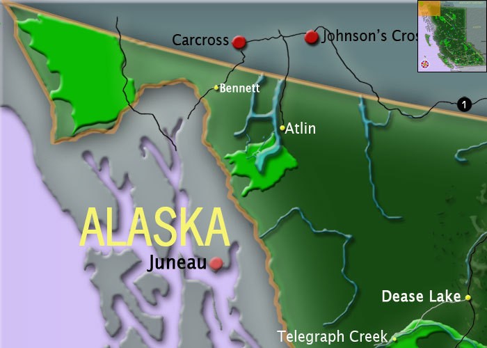 Landkarte von Kootenay Rockies BC maps Go BC Travel