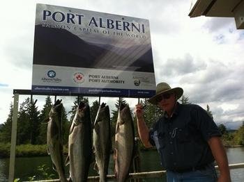 Fischen im Barkley Fjord bei Port Alberni