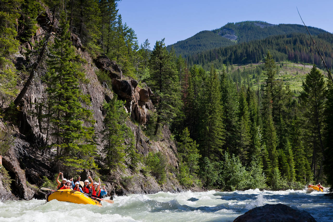 Toby Creek Family Rafting in Fairmont Hot Springs, BC