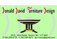 Donald David Furniture Design, Donald Martz, Vernon